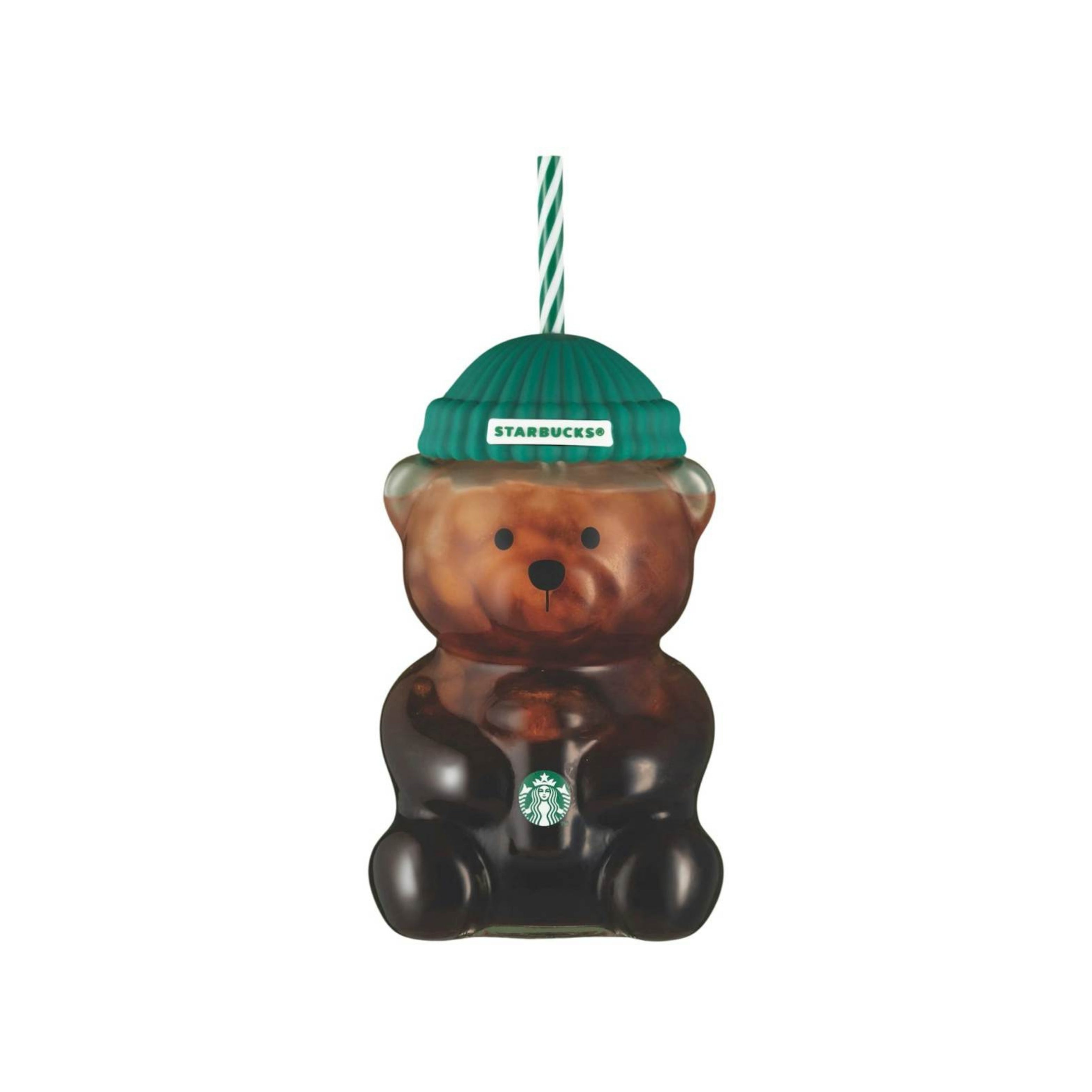 Starbucks Bear "Bearista" Glass Tumbler Cup