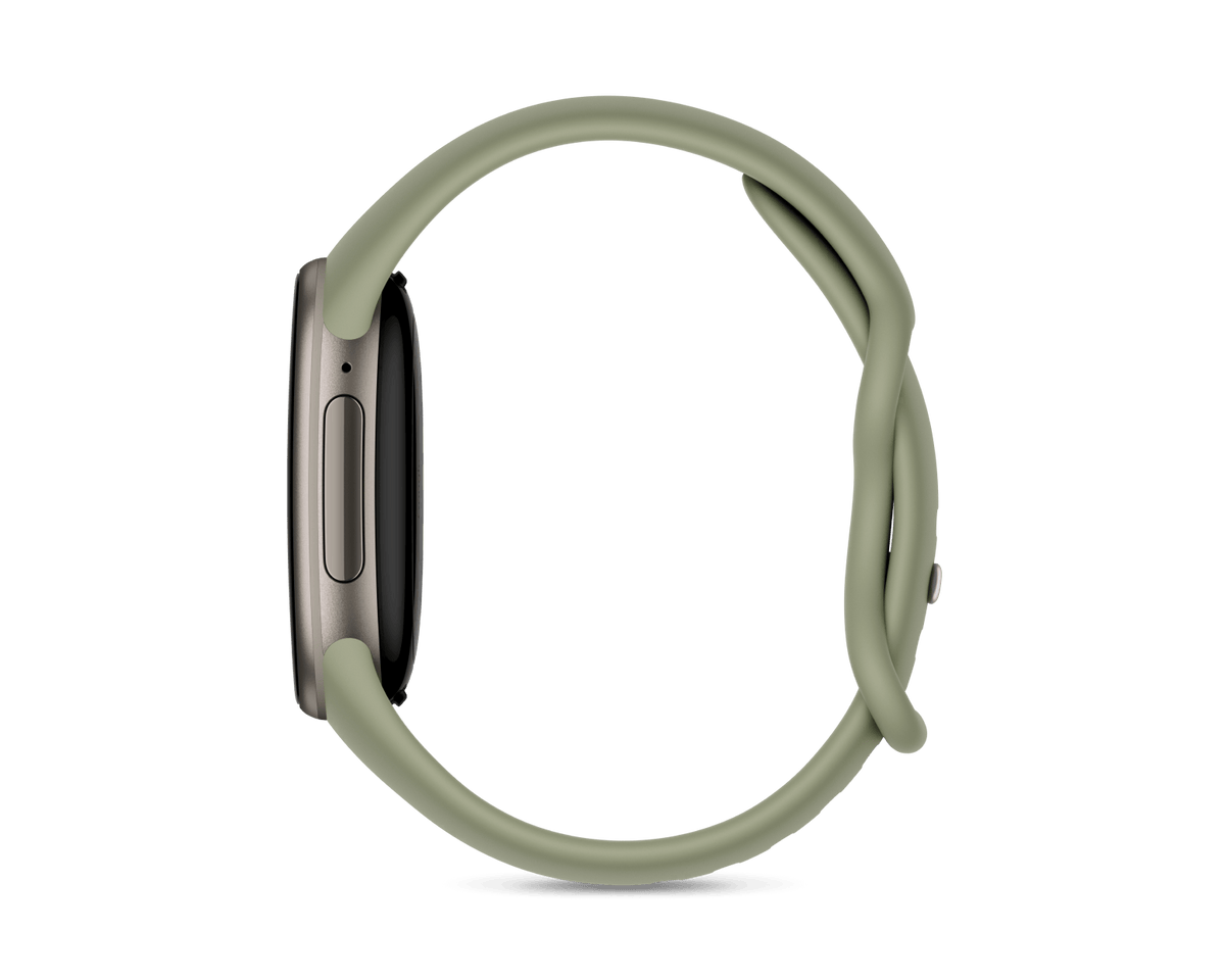 Google Fitbit Edge 'Satin Pyrite Aluminum Case / Olive Active Band'
